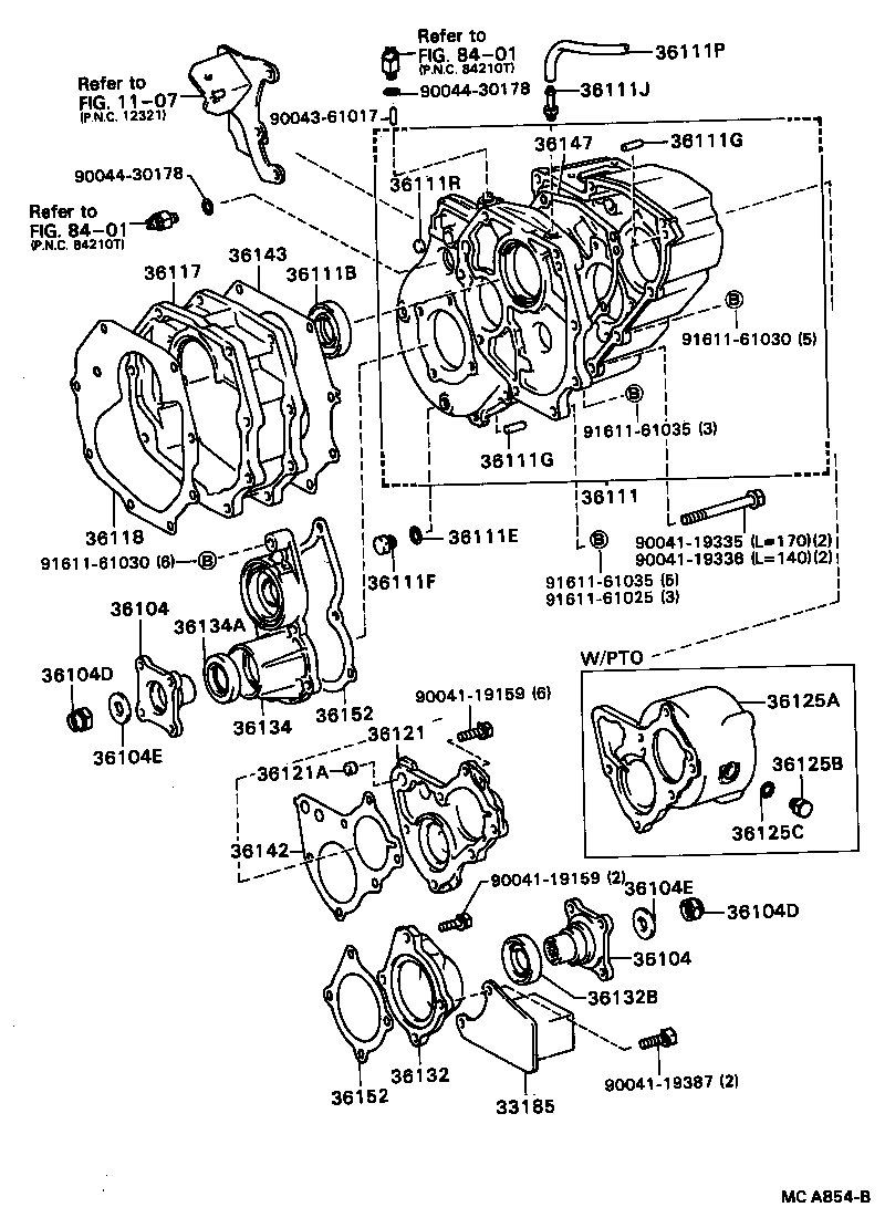 90042-50119 PIN, STRAIGHT (FOR TRANSFER CASE) product image