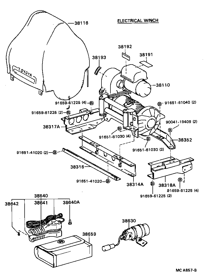 38351-87602 BASE, WINCH product image