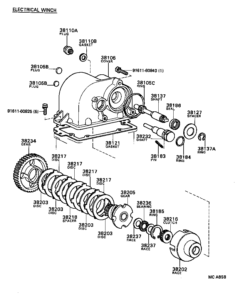 38351-87602 BASE, WINCH product image