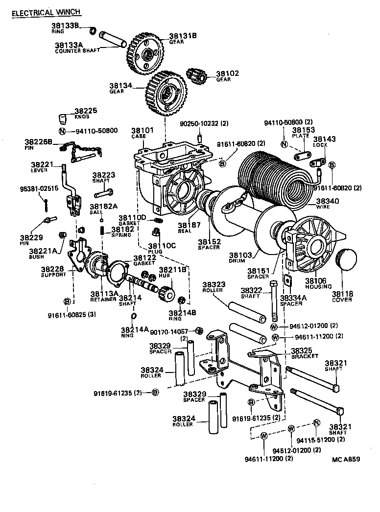 38351-87602 BASE, WINCH product image