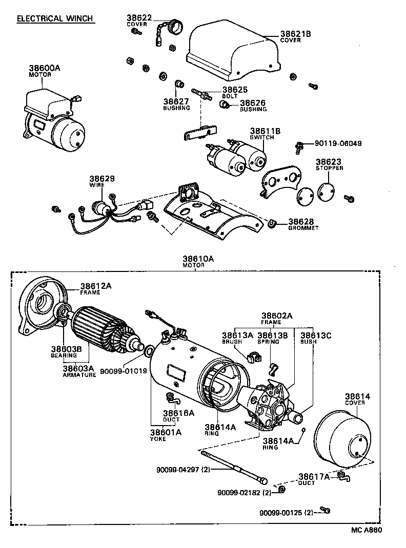 38351-87602 BASE, WINCH product image