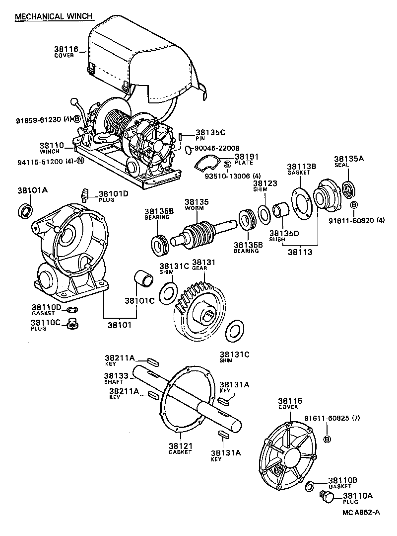 38351-87602 BASE, WINCH product image