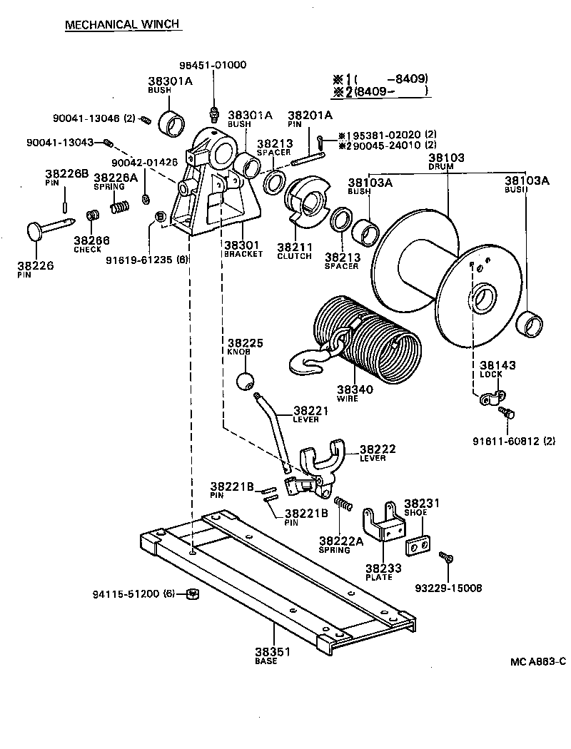 38351-87602 BASE, WINCH product image