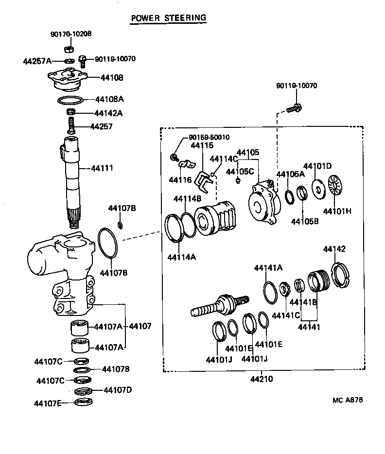 04044-87601 WARM KIT, POWER STEERING product image