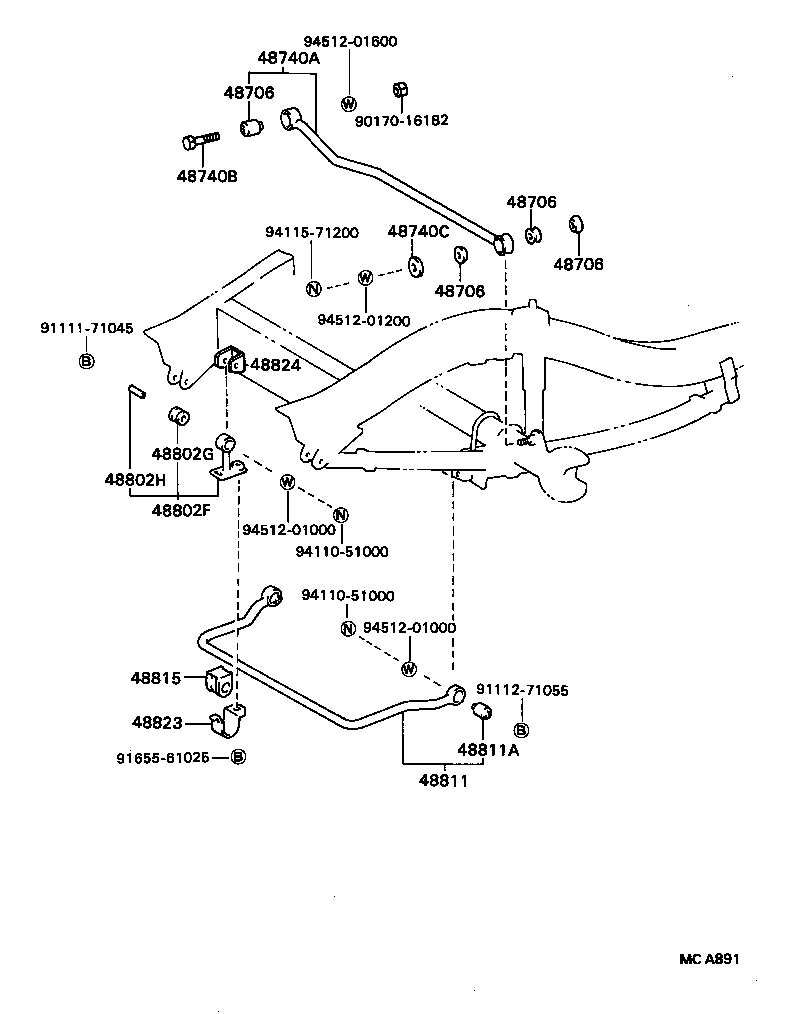 48044-87606 SEAT, FRONT SPRING, RH product image