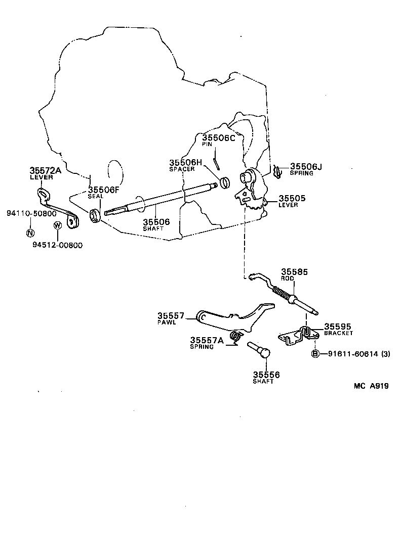 35520-17040 CABLE ASSY, THROTTLE product image