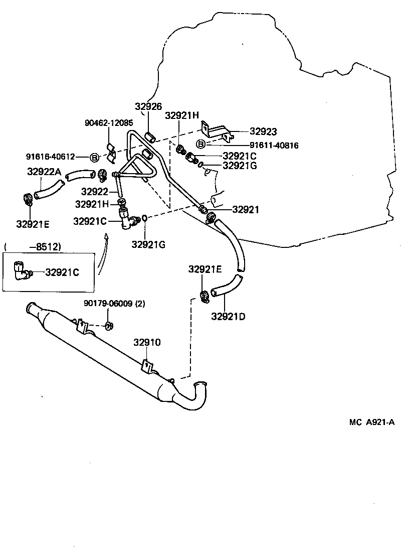 Toyota 32910-17010 COOLER ASSY, OIL