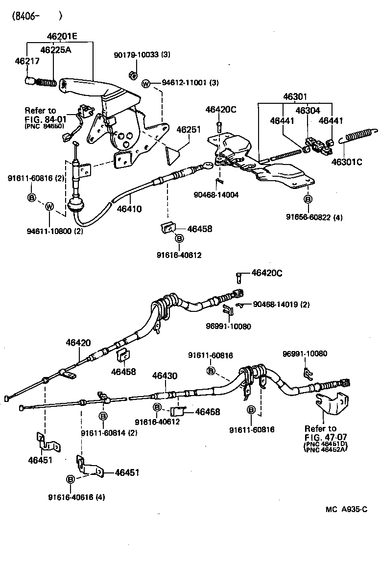 Toyota 46201-17030 LEVER SUB-ASSY, PARKING BRAKE