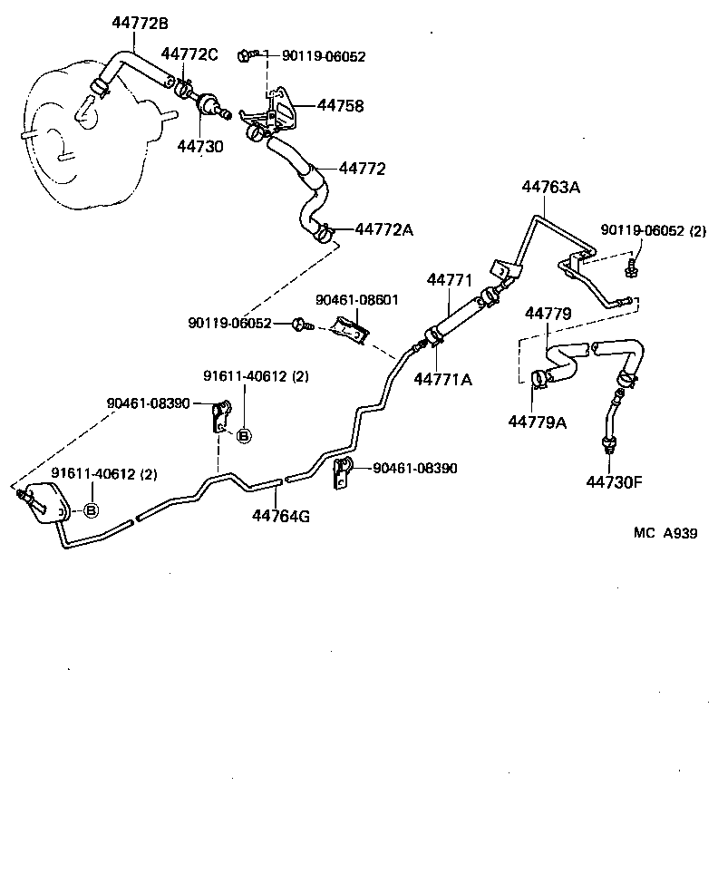 44610-17080 BOOSTER ASSY, BRAKE product image