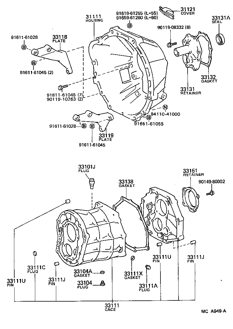 31111-26020 HOUSING, CLUTCH product image