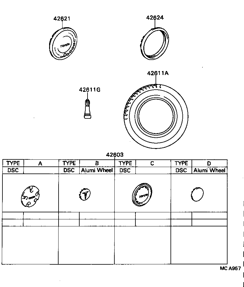 42601-32020 WHEEL, DISC product image