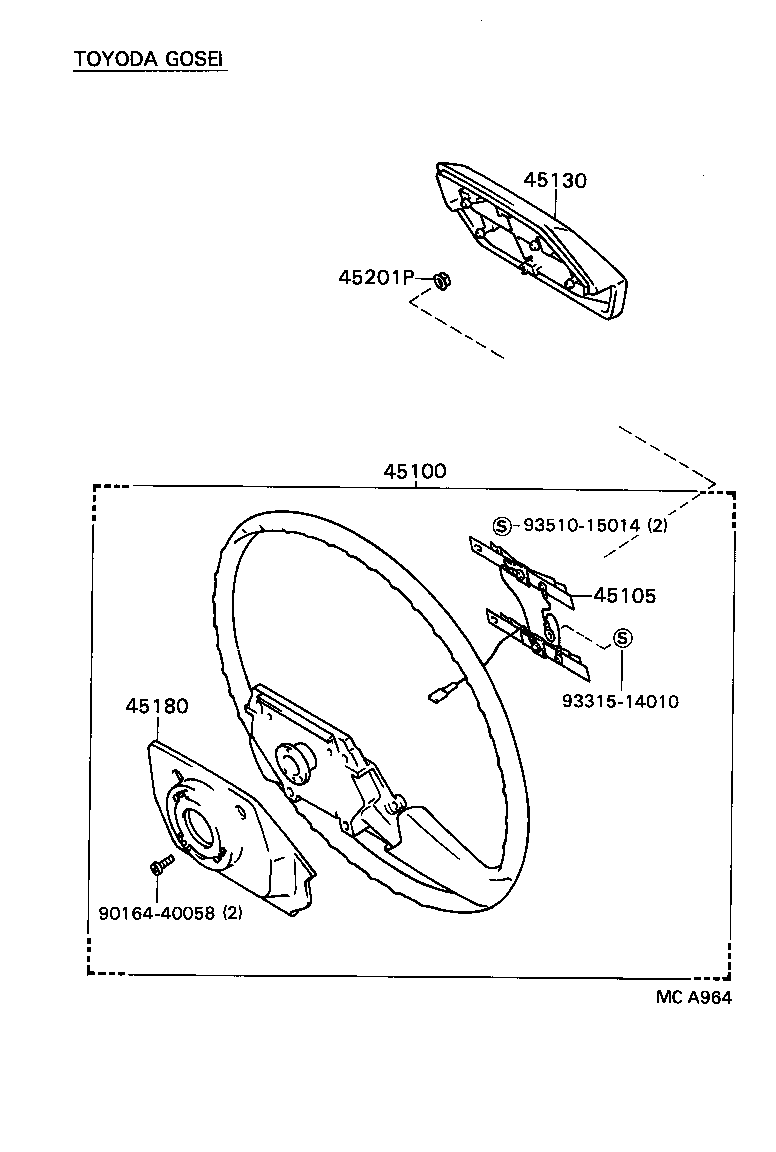 45105-32030 PLATE SUB-ASSY, HORN BUTTON CONTACT, NO.1 product image