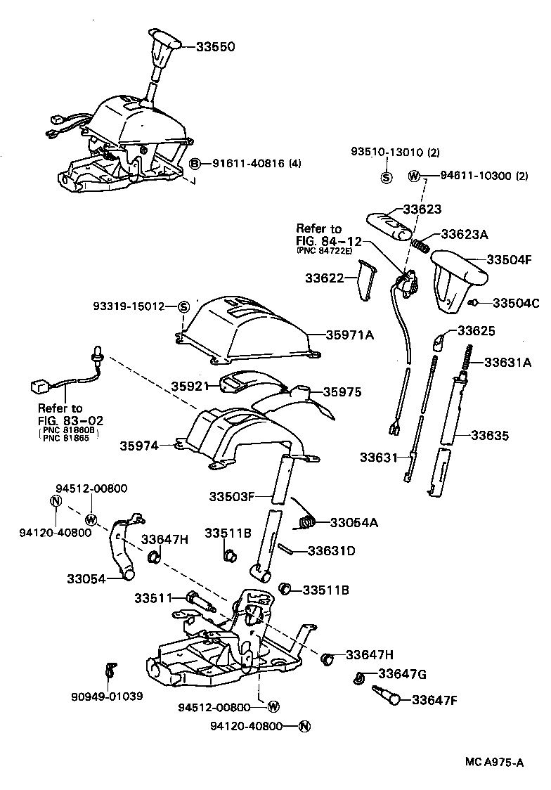 33054-32020 LEVER SUB-ASSY, SHIFT, NO.2(FOR FLOOR SHIFT) product image