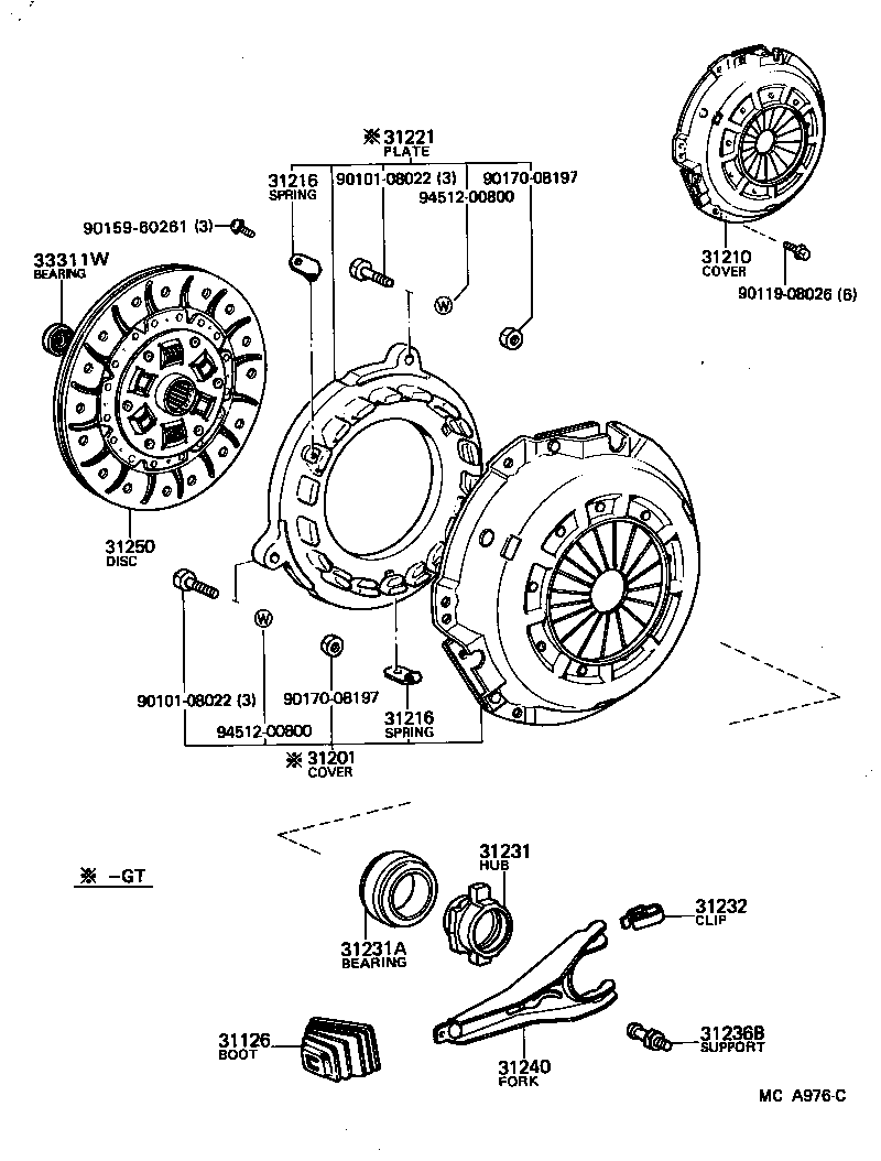 31250-22190 DISC ASSY, CLUTCH product image
