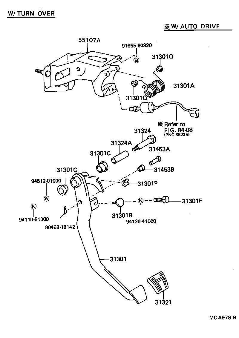 31481-22340 TUBE, CLUTCH MASTER CYLINDER TO FLEXIBLE HOSE product image