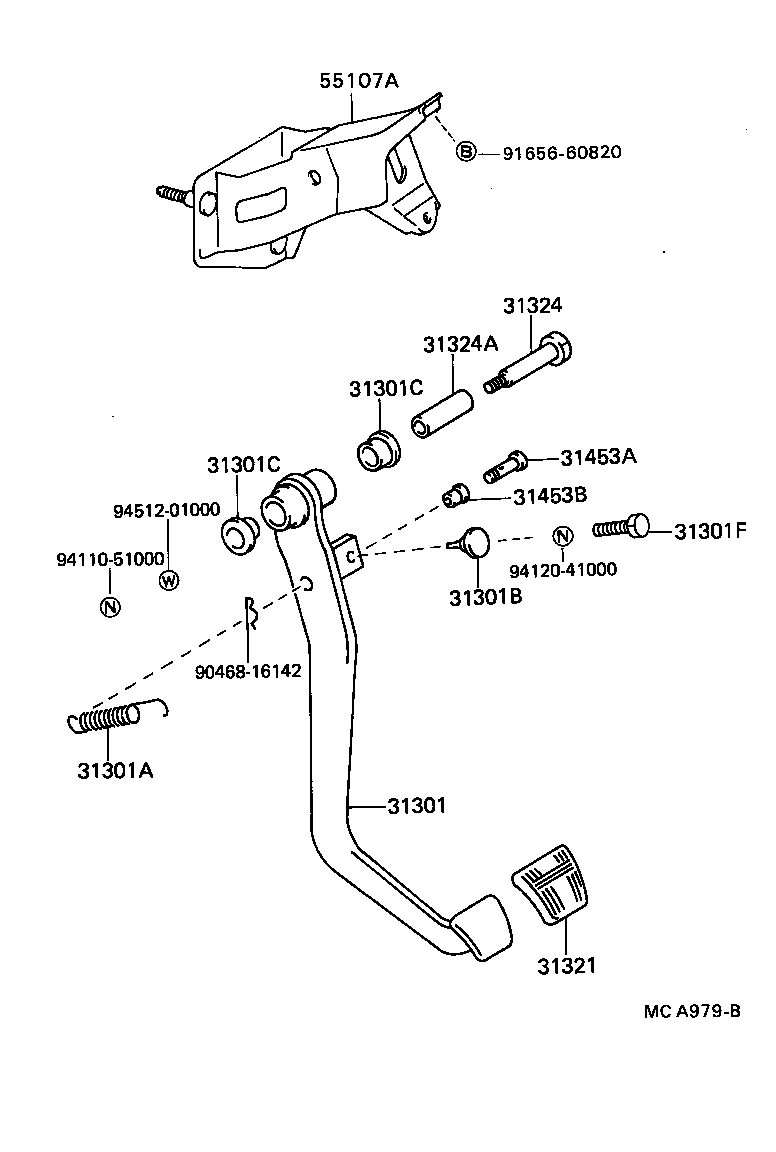 31481-22340 TUBE, CLUTCH MASTER CYLINDER TO FLEXIBLE HOSE product image