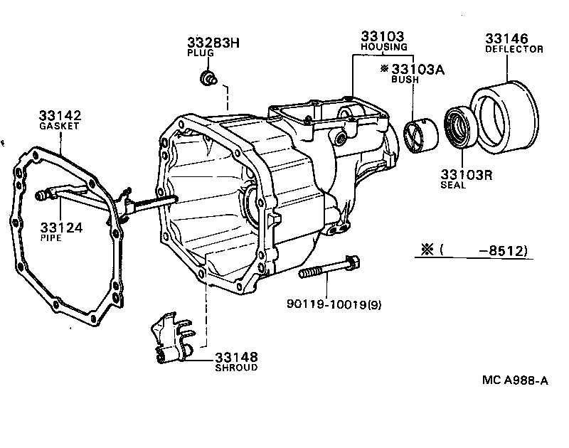 33148-22010 SHROUD, GEAR, NO.1 product image