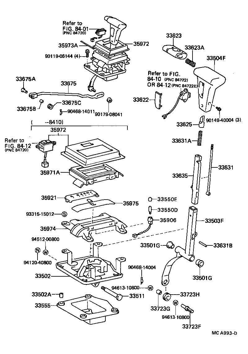 33530-22220 LEVER ASSY, SHIFT (FOR FLOOR SHIFT) product image