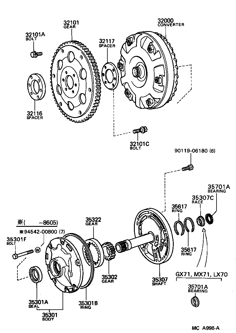 32000-24020 CONVERTER ASSY, TORQUE product image