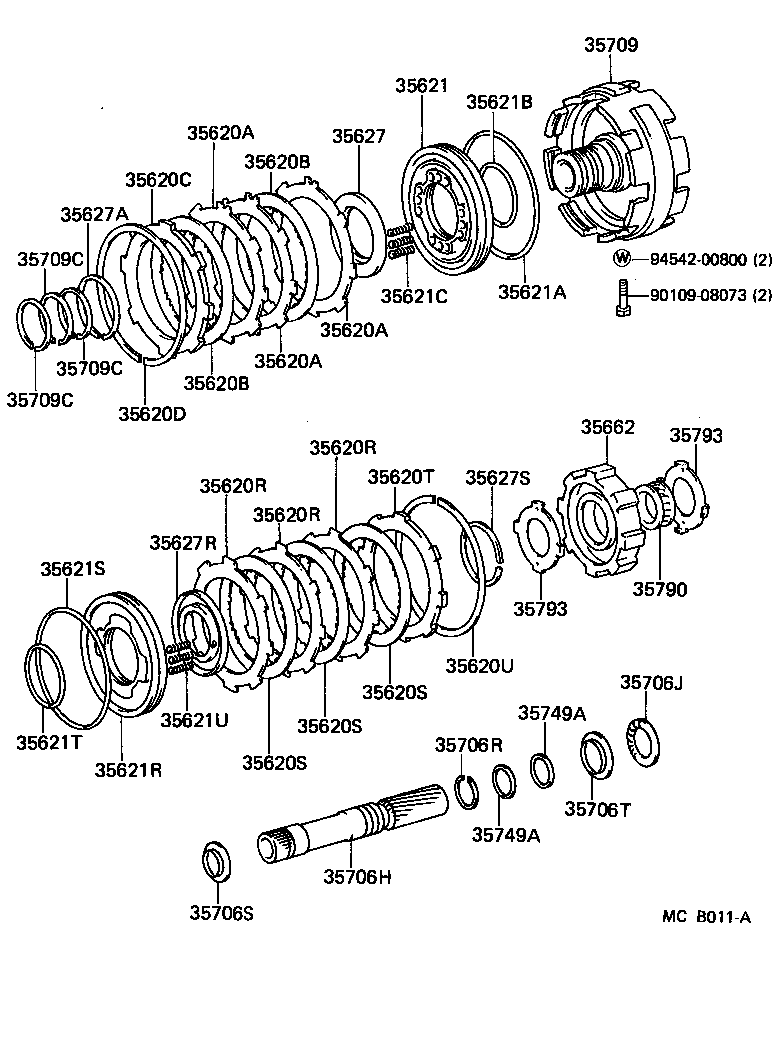 Toyota 35677-22060 DISC, CLUTCH (FOR REAR BRAKE)