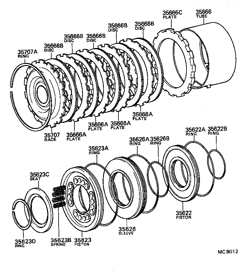 35633-30050 DISC, CLUTCH (FOR BRAKE) product image