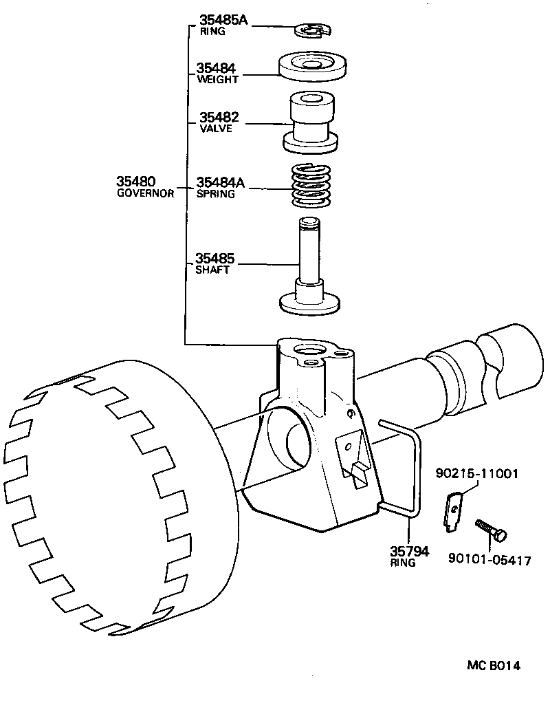 35482-20010 VALVE, GOVERNOR product image