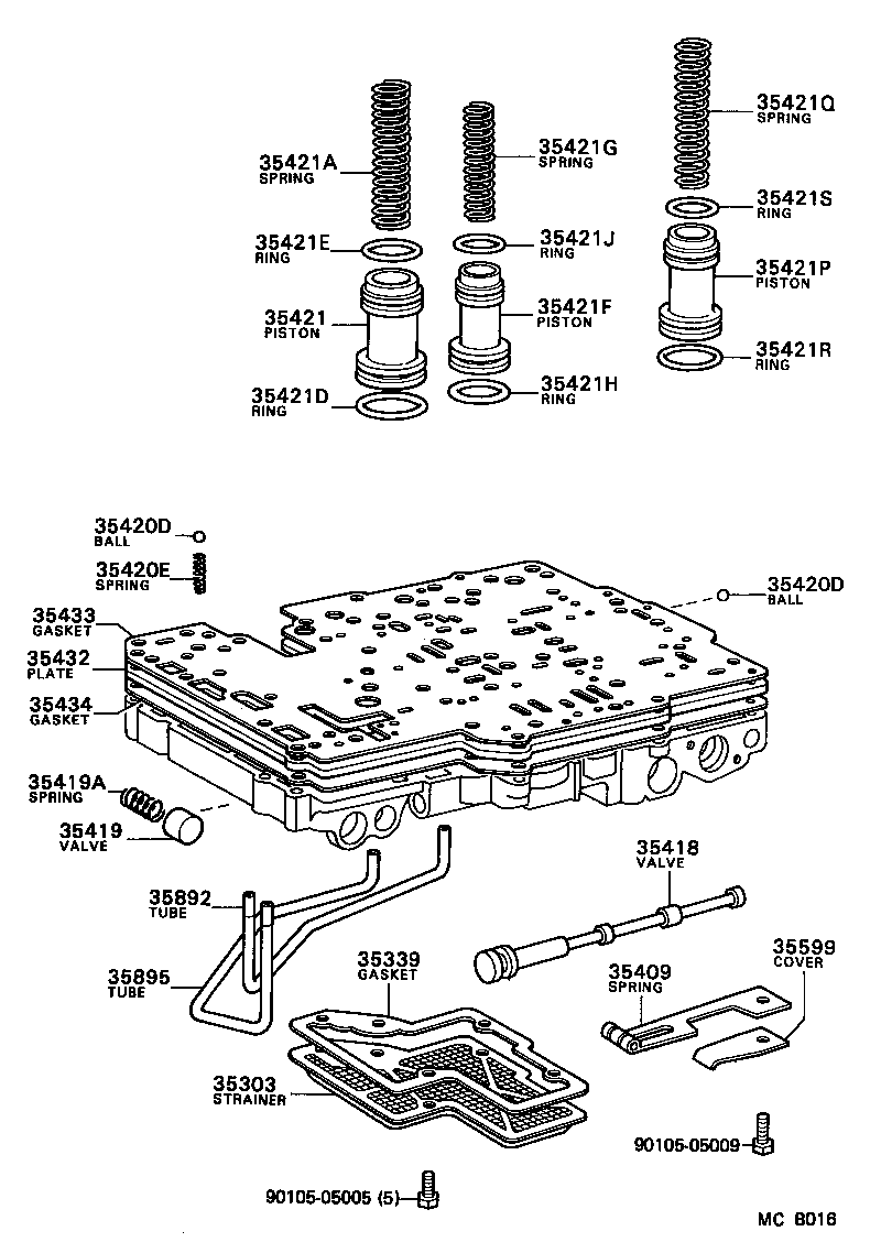 90501-30006 SPRING, COMPRESSION (FOR ACCUMULATOR PISTON NO.1) product image
