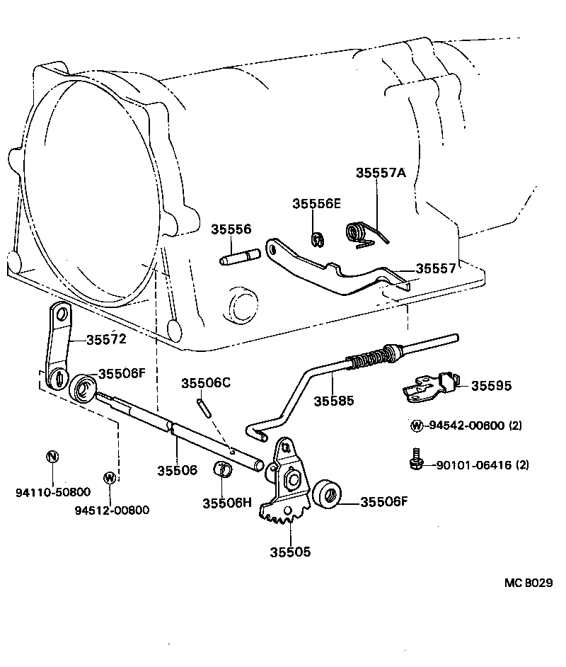 35520-22100 CABLE ASSY, THROTTLE product image