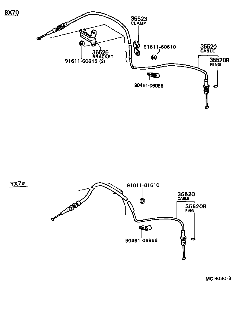 35520-22150 CABLE ASSY, THROTTLE product image