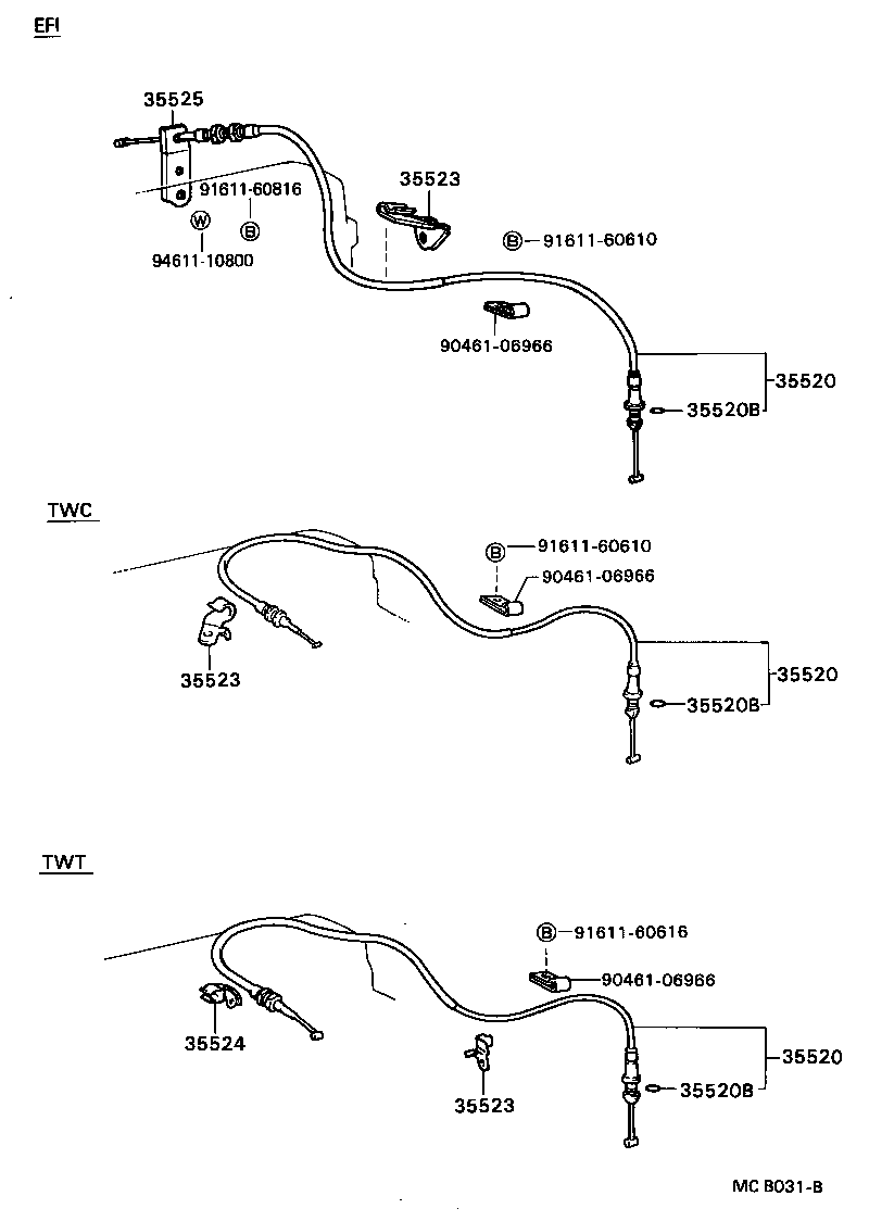 35520-22150 CABLE ASSY, THROTTLE product image