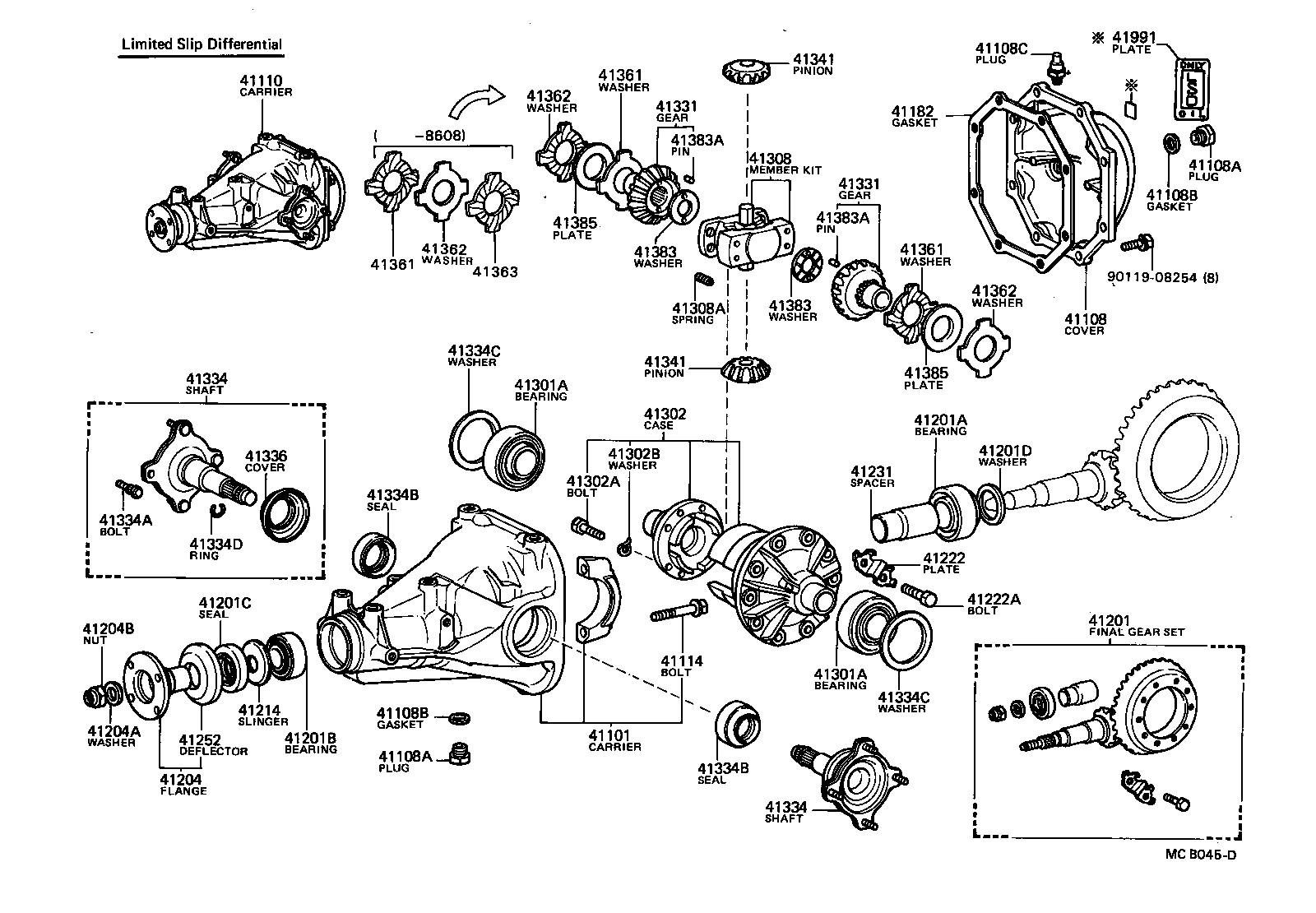 41101-24010 CARRIER SUB-ASSY, DIFFERENTIAL, REAR product image