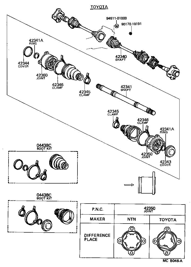 42340-24010 SHAFT ASSY, REAR DRIVE product image