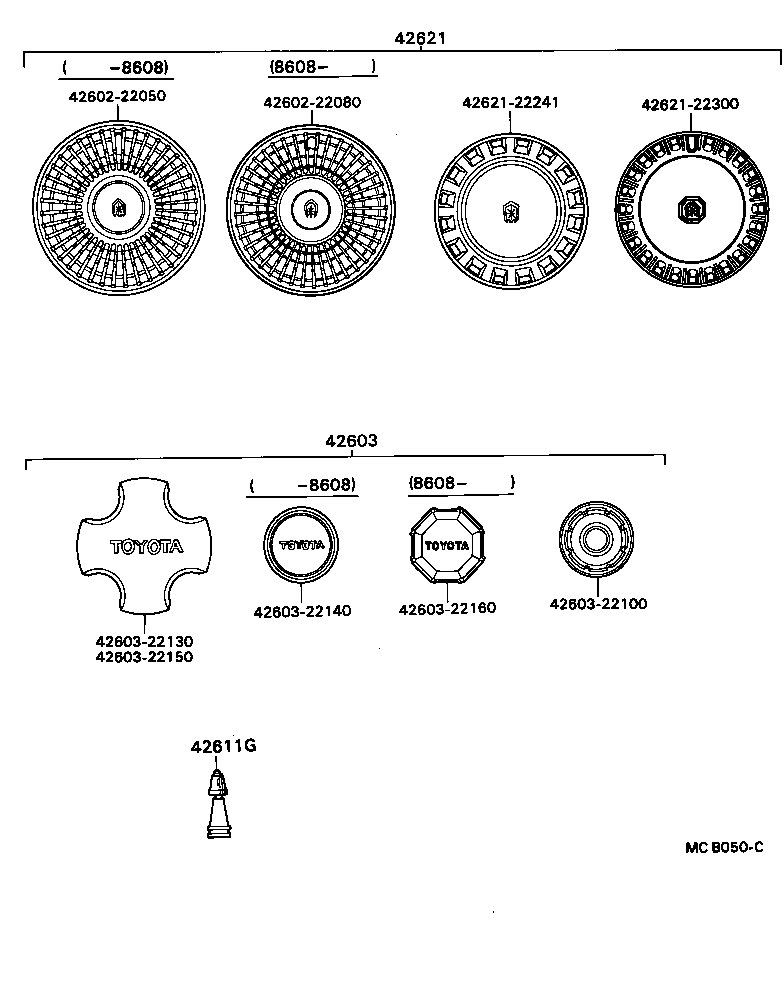 42611-22310 WHEEL, DISC product image