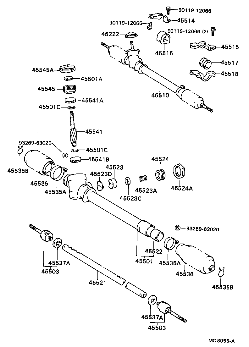 44170-22020 VALVE ASSY, SOLENOID(FOR POWER STEERING) product image