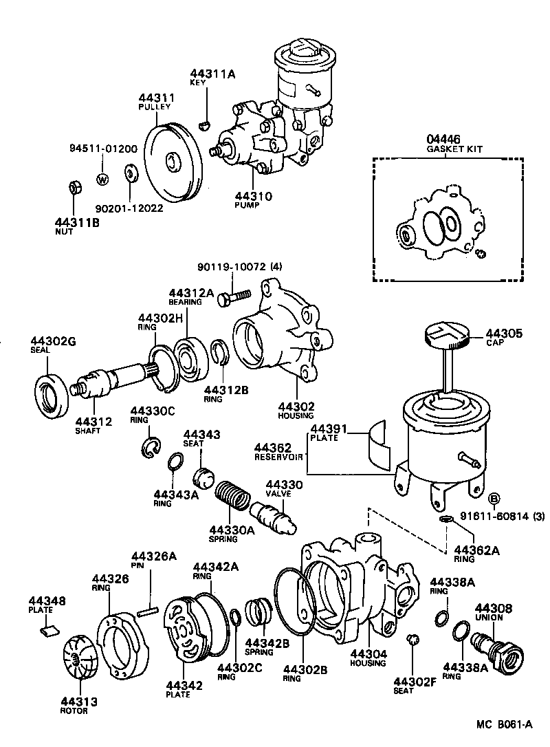 44320-22311 PUMP ASSY, VANE product image