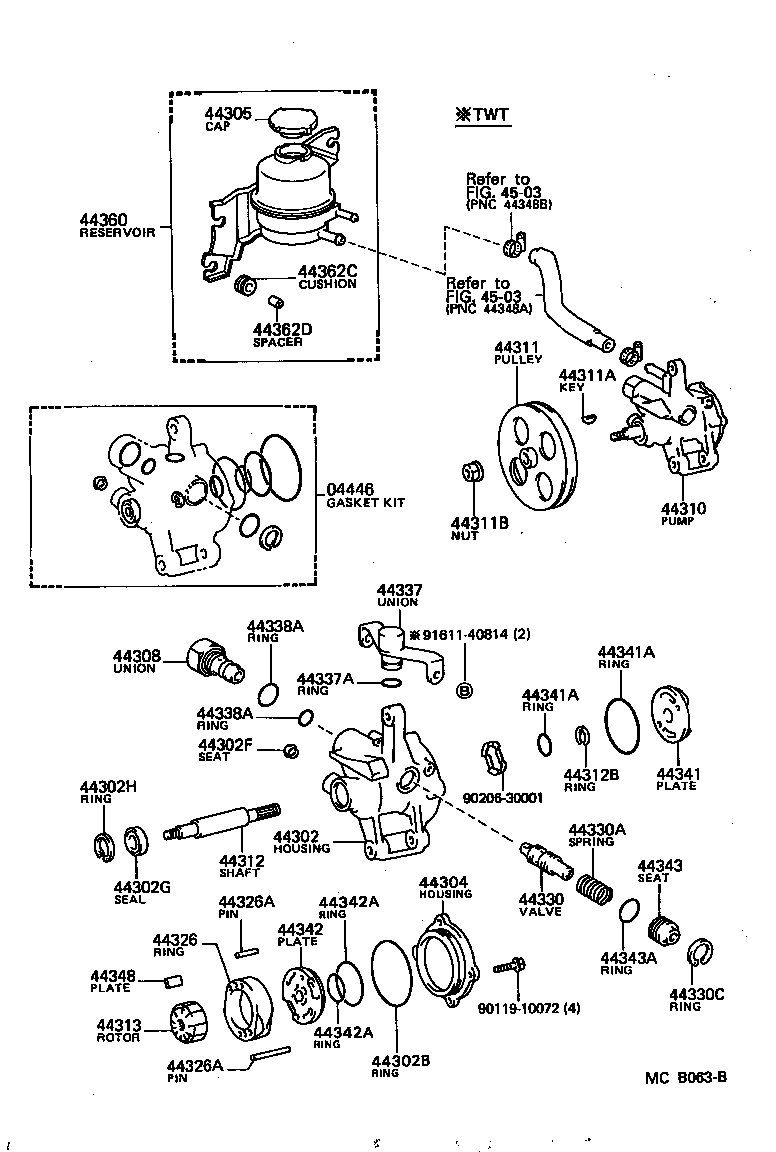 44320-22311 PUMP ASSY, VANE product image
