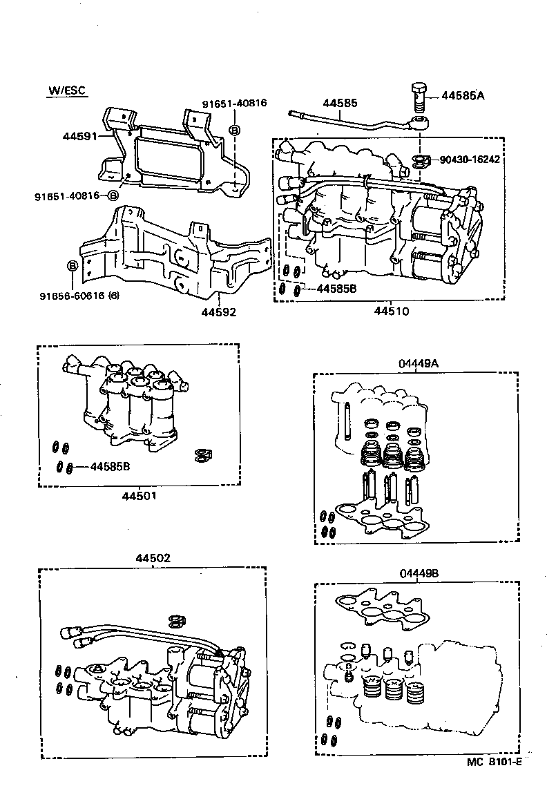 44591-22080 BRACKET, BRAKE ACTUATOR, NO.1 product image