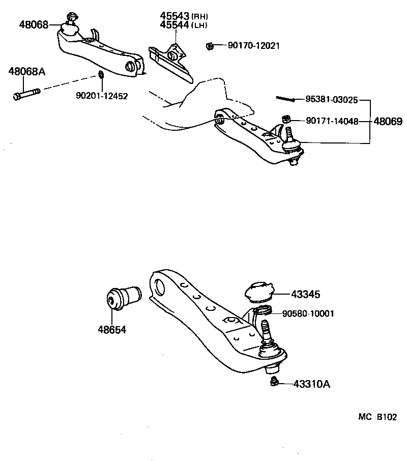 90101-12112 BOLT(FOR FRONT SUSPENSION LOWER ARM) product image