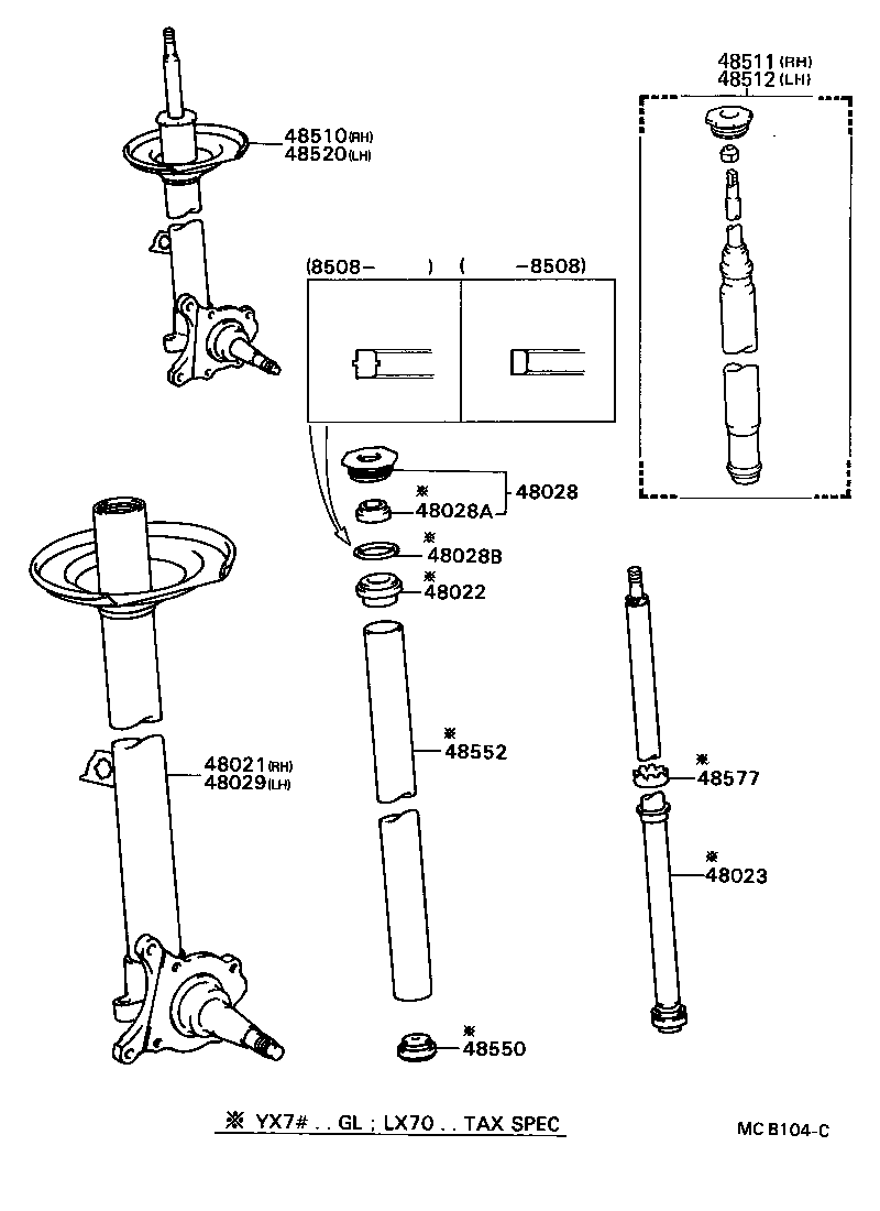 48131-2A370 SPRING, FRONT COIL, LH product image