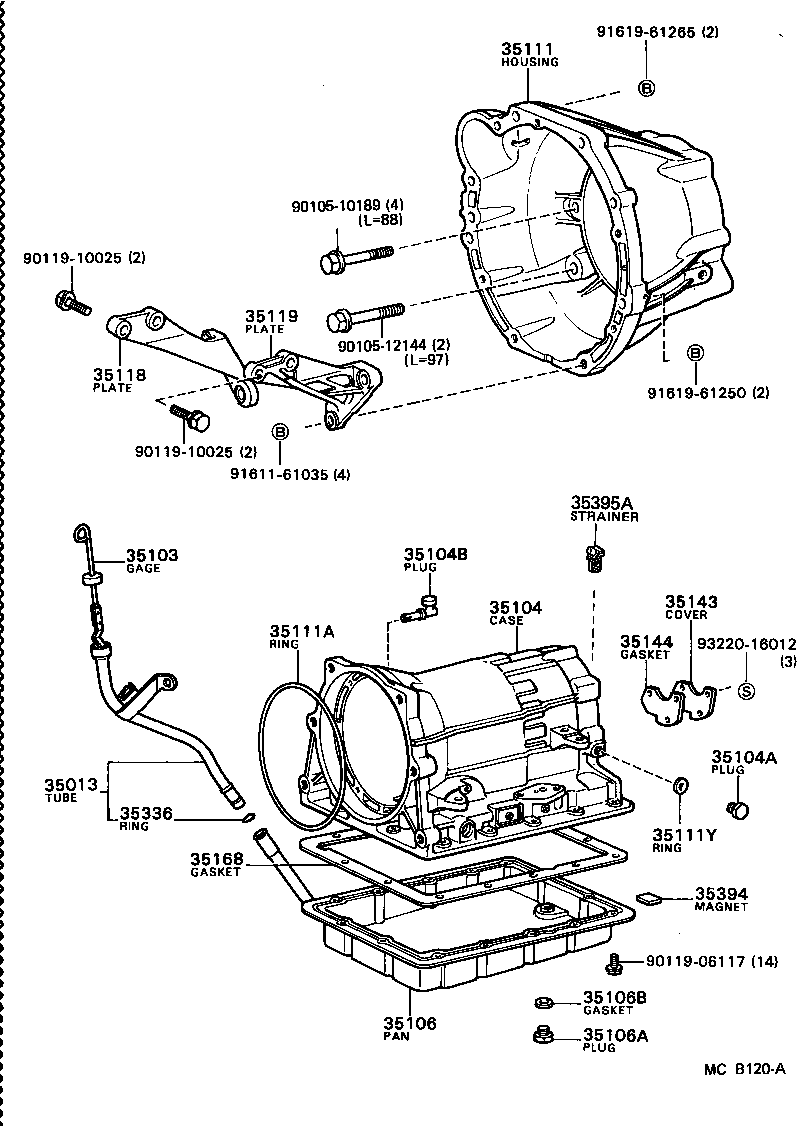 35103-30101 GAGE SUB-ASSY, TRANSMISSION OIL LEVEL product image