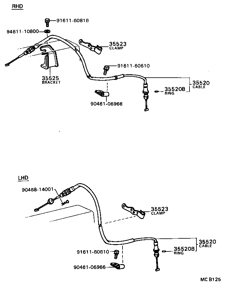 35520-22100 CABLE ASSY, THROTTLE product image