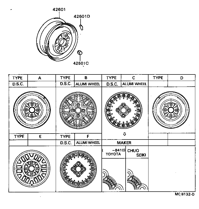 42602-22100 CAP, WHEEL product image