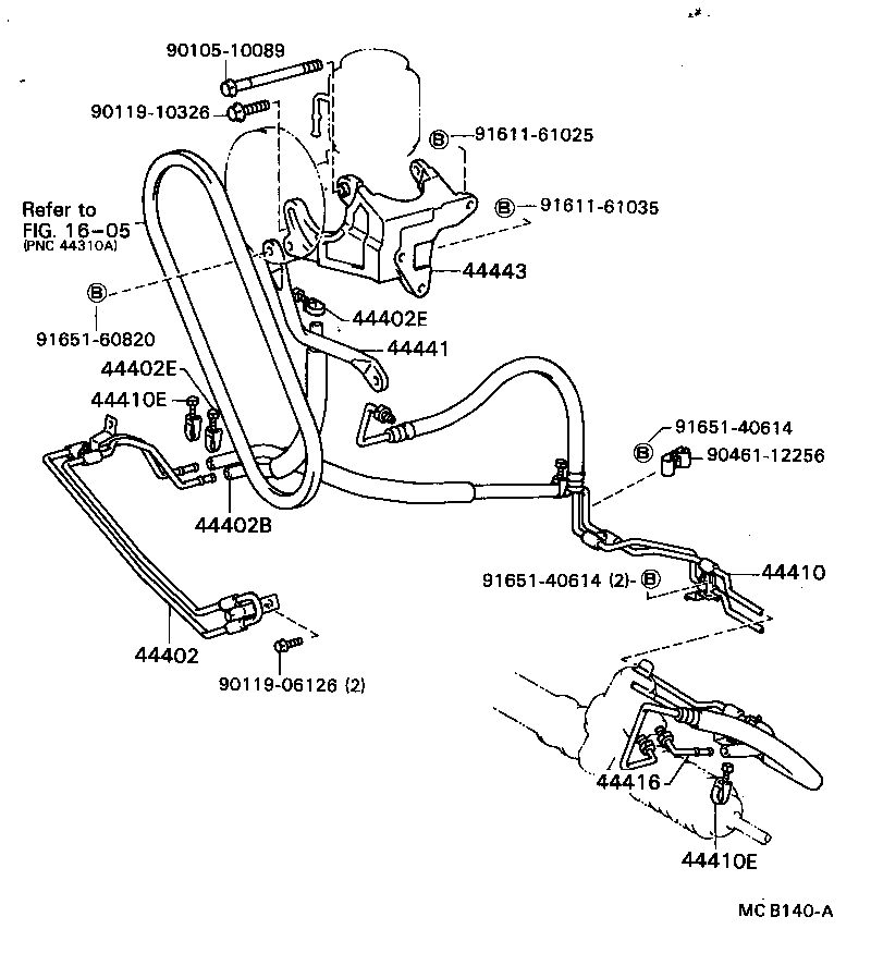 44379-22050 BRACKET, OIL RESERVOIR, NO.2 product image