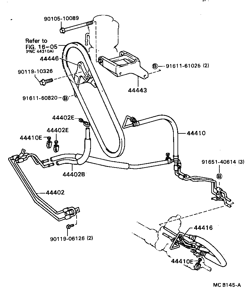 44379-22050 BRACKET, OIL RESERVOIR, NO.2 product image