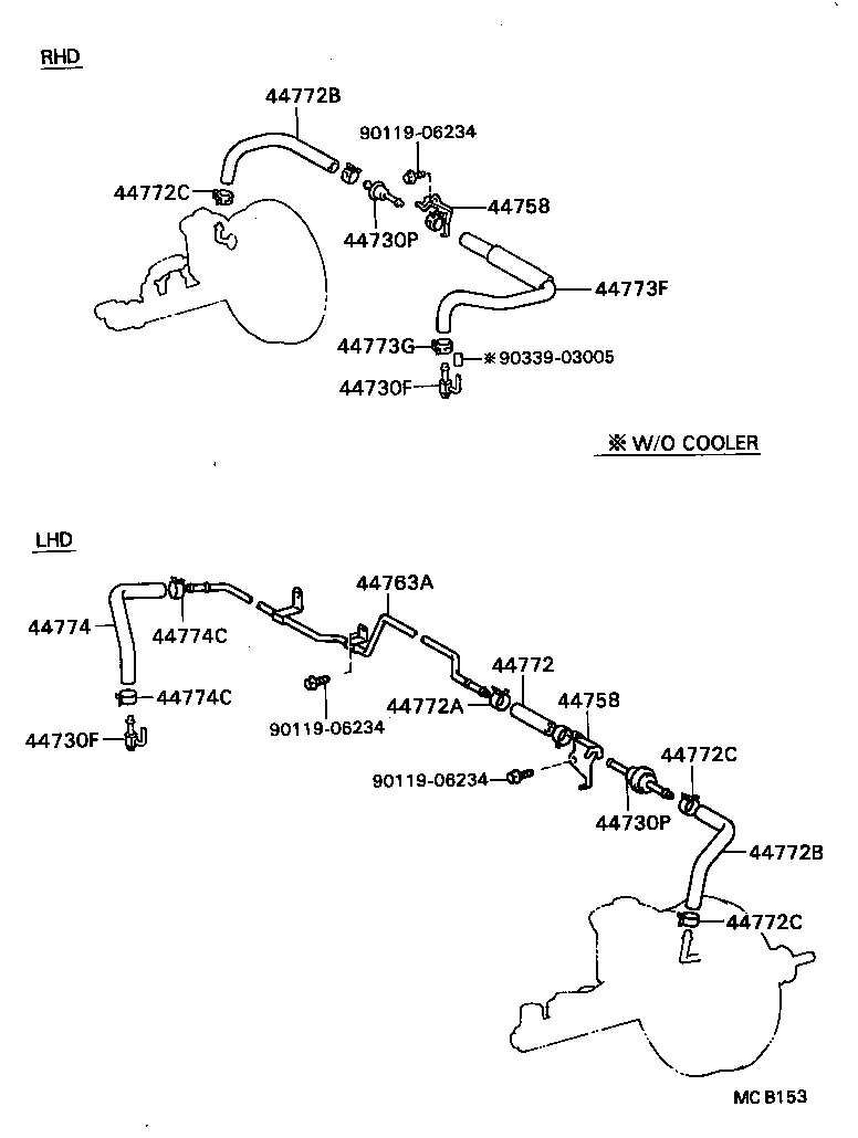 04443-22440 BOOSTER KIT, BRAKE product image