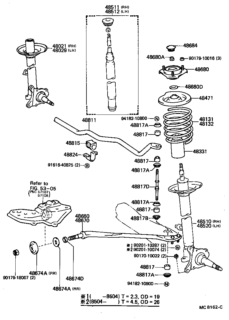 Toyota 48131-2A230 SPRING, FRONT COIL, RH