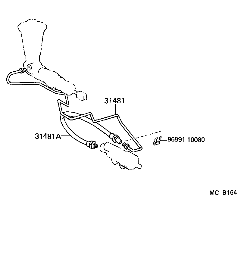 55107-22100 SUPPORT SUB-ASSY, CLUTCH PEDAL product image