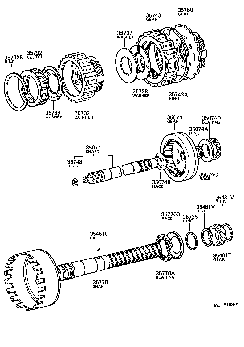 Toyota 35771-22040 SHAFT, OUTPUT