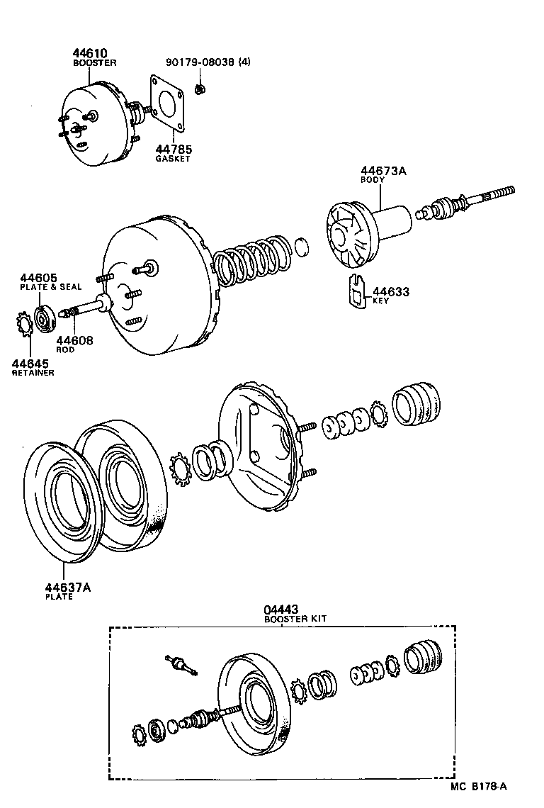 Toyota 44772-22170 HOSE, CHECK VALVE TO BRAKE BOOSTER