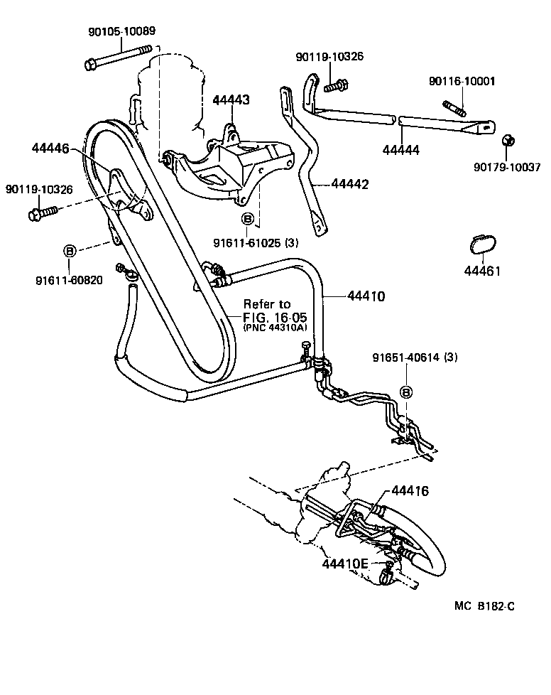 Toyota 44410-22300 TUBE ASSY, PRESSURE FEED